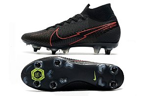 chuteira nike vermelha cano alto