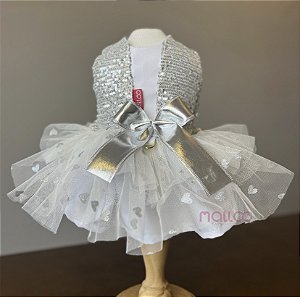 Vestido Anelise Prata