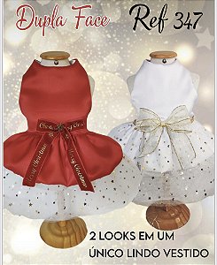 Vestido Dupla Face Natal / Réveillon