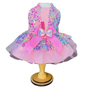 Vestido Anelise Doll Colorful