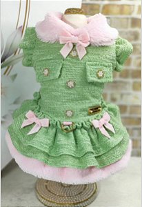 Vestido Delicate Verde/ Twed