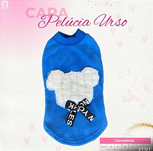 Capa Pelúcia Urso Royal