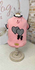 Moletom Delicate Coração Salmão