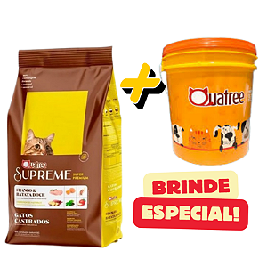 Quatree Supreme Gatos Castrados Frango 10kg