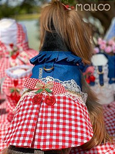 Vestido Jeans Cerejinha