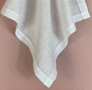 Guardanapo Branco 100% Linho  42x42 cm