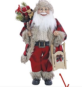 Papai Noel Saco de Presentes 45 cm