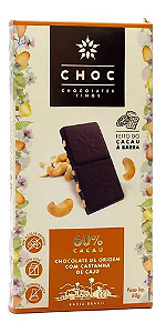 Chocolate com castanha de caju 60% CHOC 80g
