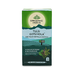 Chá Tulsi Centella Asiática Organic India 47,5g