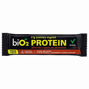 Barra proteina alfarroba e pasta de amendoim Bio2 45g
