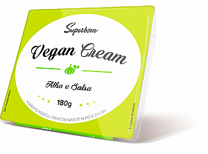 Vegan cream alho e salsa Superbom 200g