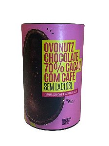 Ovo de pascoa chocolate 70% com cafe sem lactose Wenutz 270g