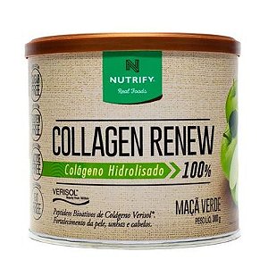 COLAGEN RENEW - Colágeno hidrolisado sabor Maçã Verde - NUTRIFY 300g