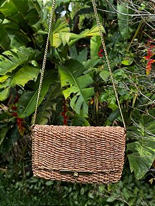 bolsa lady com alca e fecho metalicos