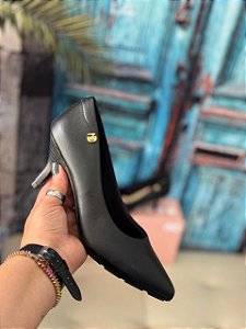 Scarpin Modare Salto Baixo Preto