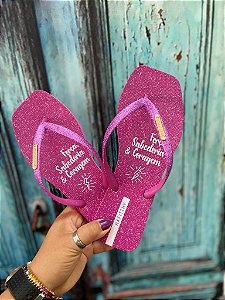 Chinelo Rafitthy Glitter Pink - Santa Karmem Calçados - Sapatos, Botas,  Sandálias e muito mais!