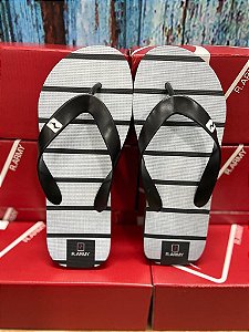 Chinelo R. Army Masculino Listra Tiras Preta