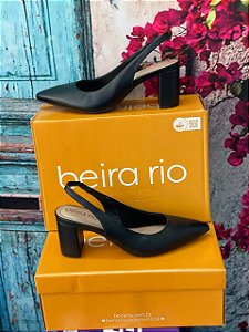Sapato Beira Rio Salto Bloco Preto