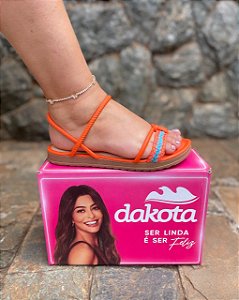 Sandália Dakota Rasteira Laranja