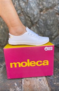 Tênis Moleca Casual Branco/Prata