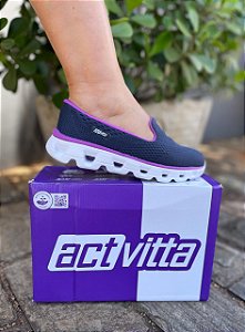 Tênis Actvitta Slip On Azul Marinho