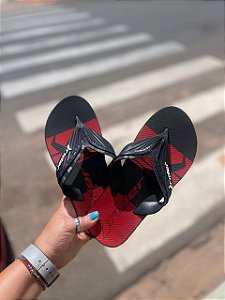 Chinelo Rider Masculino Preto/Vermelho