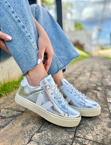 Tênis Vert Casual Prata