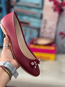 Sapatilha Moleca Vermelho Cereja