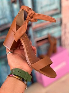 Sandália Via Marte Salto Bloco Caramelo