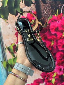 Sandália Vizzano Rasteira Preta