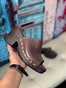 Tamanco Moleca Anabela Chocolate