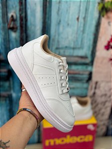 Tênis Moleca Plataforma Branco