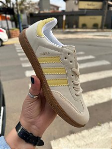 Tênis Samba Casual Amarelo/Branco