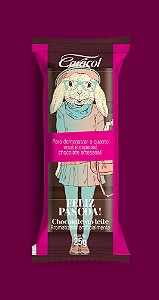 BARRA AO LEITE PASCOA ROSA 25G