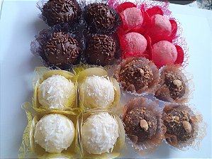 CENTO DOCINHOS ZERO AÇÚCAR ( 20gr)Brigadeiro , Beijinho , Cajuzinho , Moranguinho/consulte outros sabores