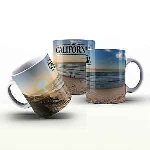 Caneca Personalizada Lugares - Praia de Califórnia
