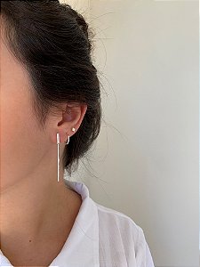 Brinco palito em Prata 925