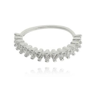 Piercing Torção em Prata Cravejado de Zircônias