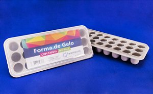 FORMA DE GELO C/ TAMPA BIG BALL - Cod:847CINZA