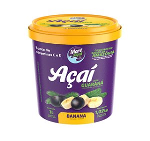 CREME DE AÇAÍ COM BANANA POTE DE 1,02KG