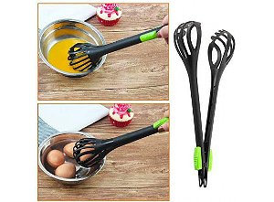 Pegador e Batedor de Ovos Versatil - Preto