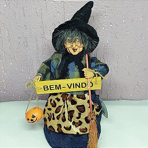 Enfeite Decorativo Bruxa Baleiro Halloween