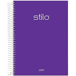 Caderno Universitário 1 Matéria 80 Folhas 20x27,5cm - Stilo Roxo