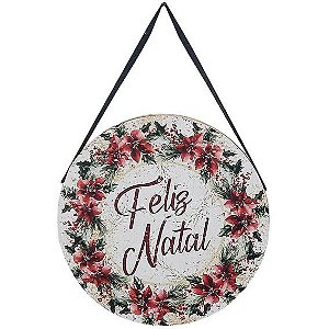 Placa Feliz Natal Mdf