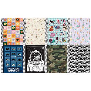 Caderno Universitário 10 Matérias 160 Folhas 20x27,5cm - School Basic