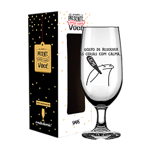 TACA DE CERVEJA 300ML - FLORK - CALMA