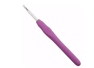 Agulha de Crochê Soft Cabo Emborrachado Circulo - 4,0mm