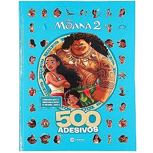 Livro de Atividades com 500 adesivos - Moana 2