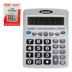 Calculadora de Mesa Grande 12 Digitos AL1048B