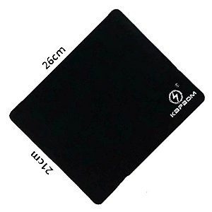 Mouse Pad Slim Preto 26cm x 21cm - Kapbom